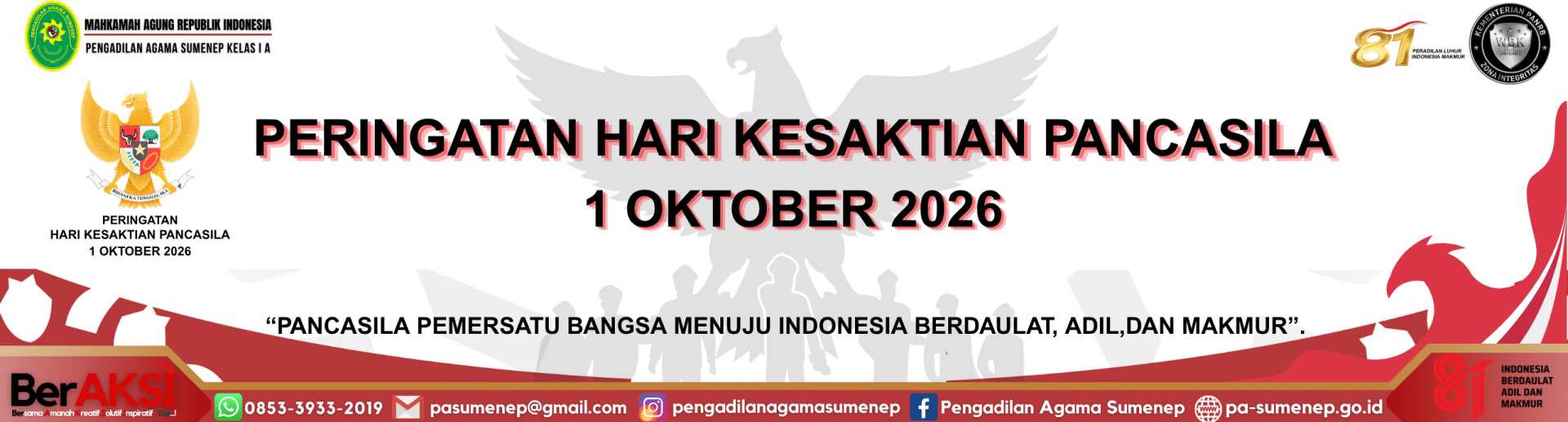 Hari kesaktian Pancasila 2026